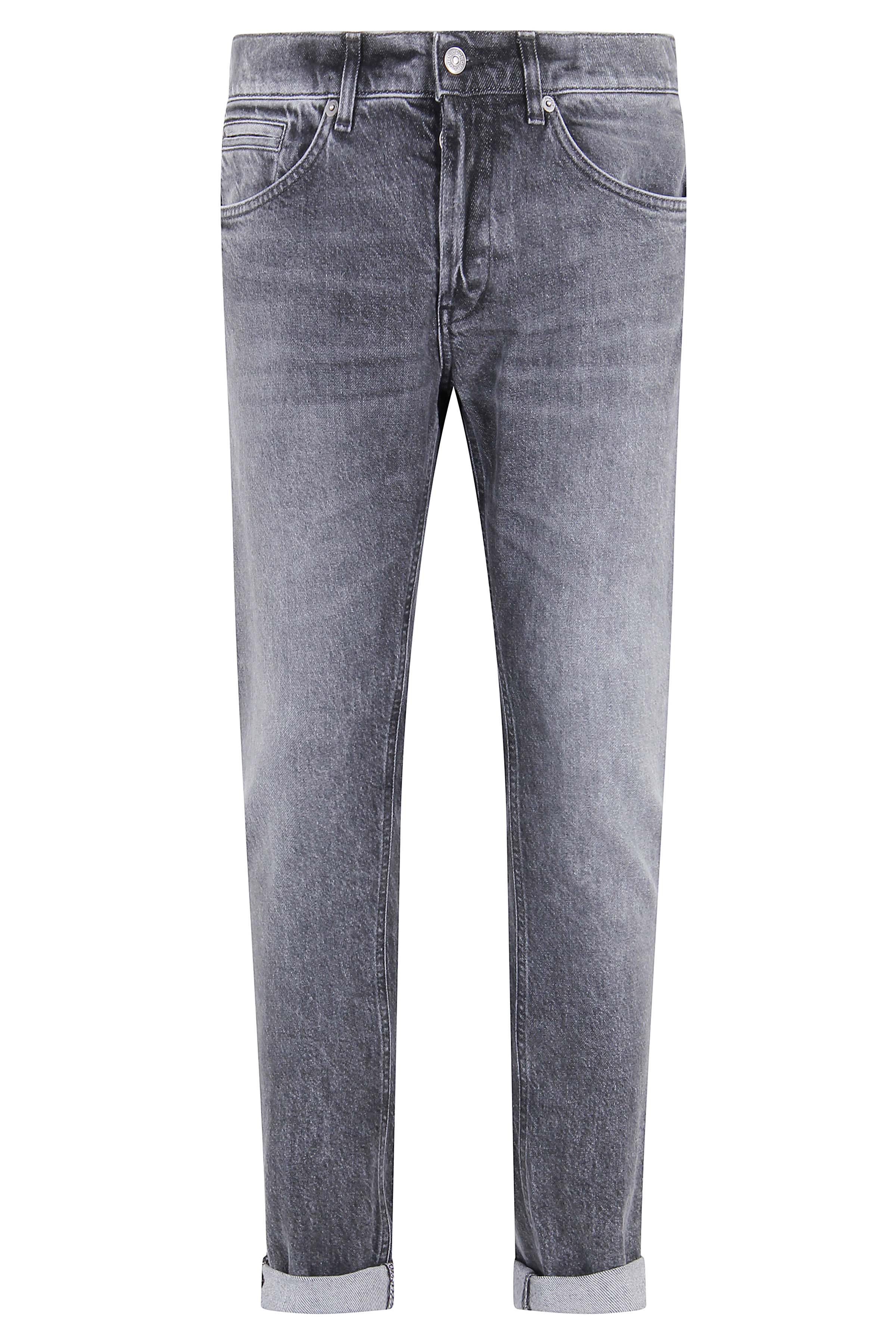 Jeansy Slim-Fit w Spłowiałym Czarnym Kolorze