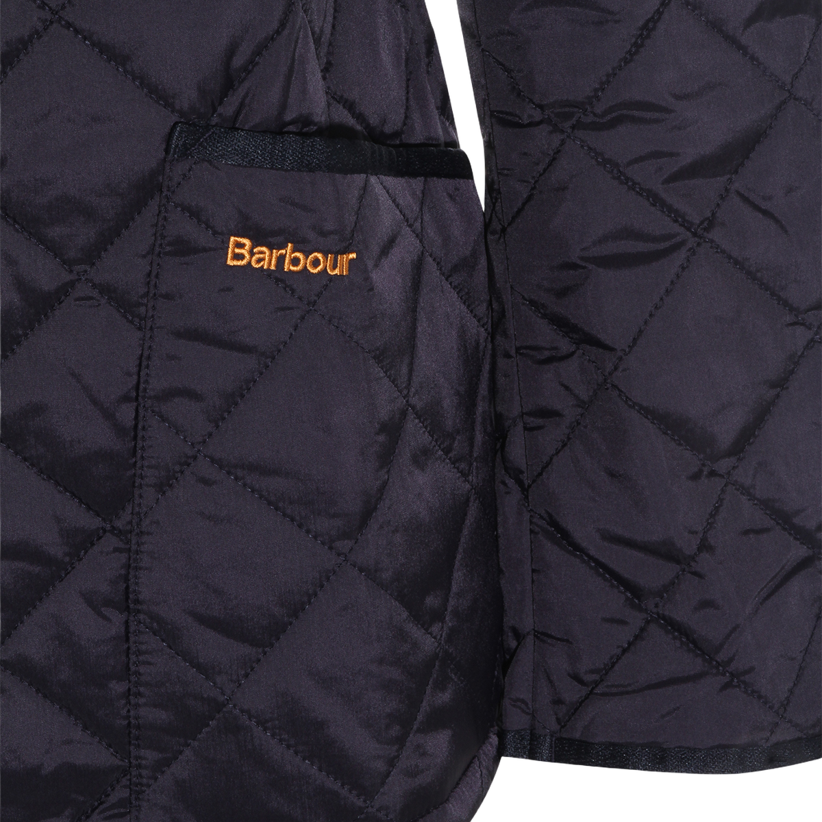 Quilted Blue Jacket with Corduroy Collar