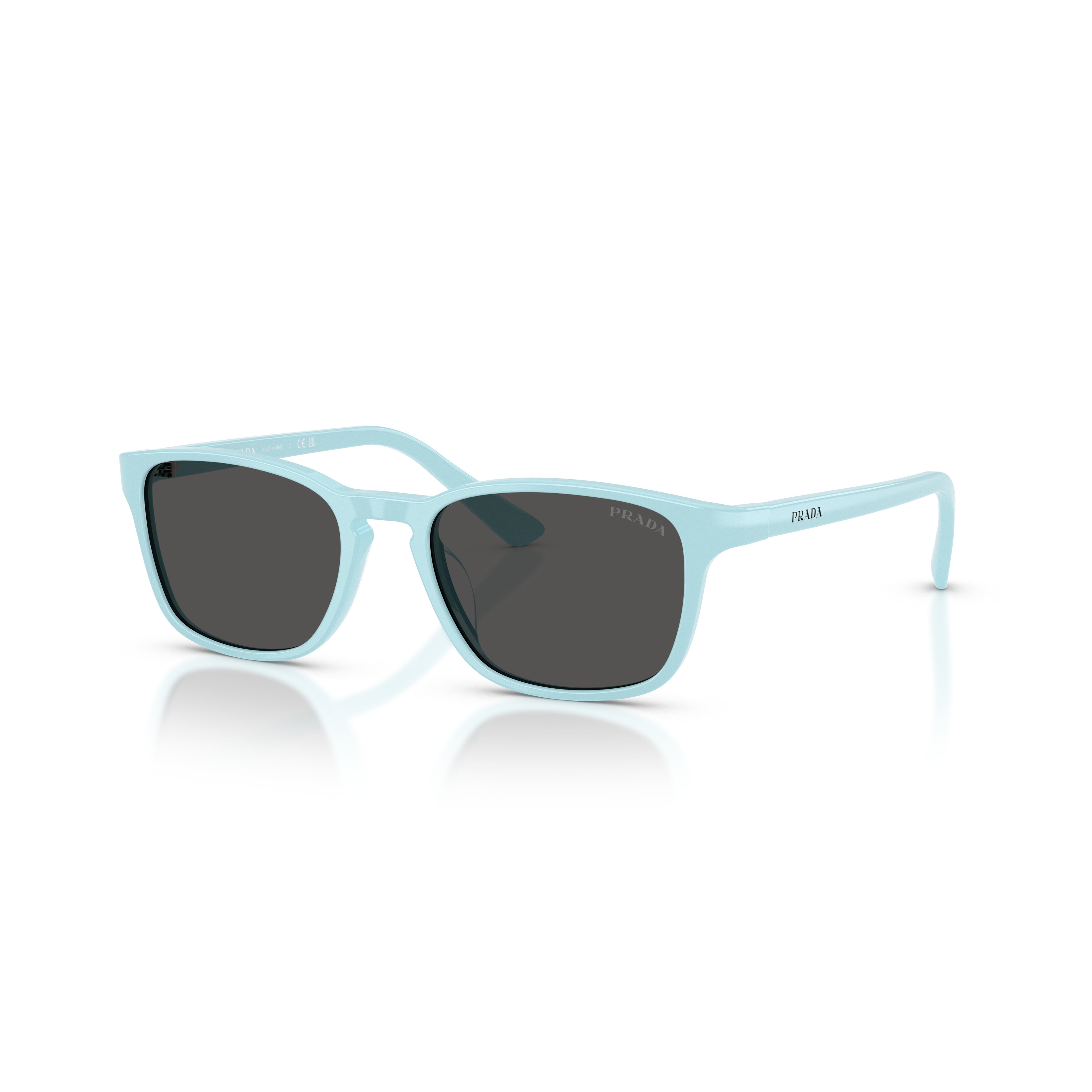 0pr D13su Pastel Blue Rectangular Acetate Sunglasses