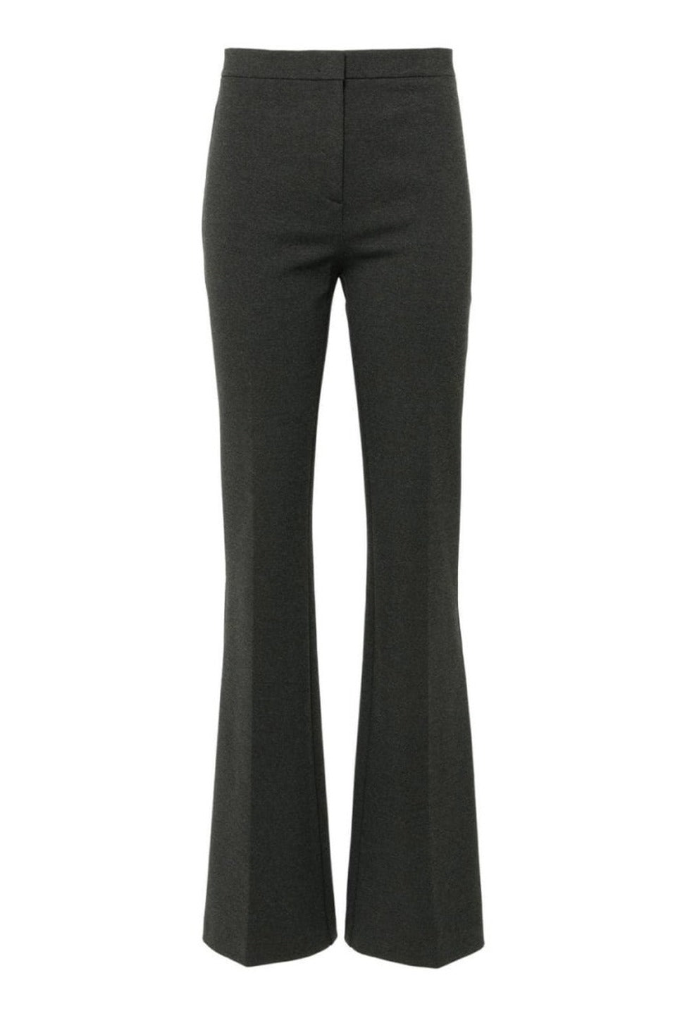 Flared Grey Trousers With Tailored Silhouette