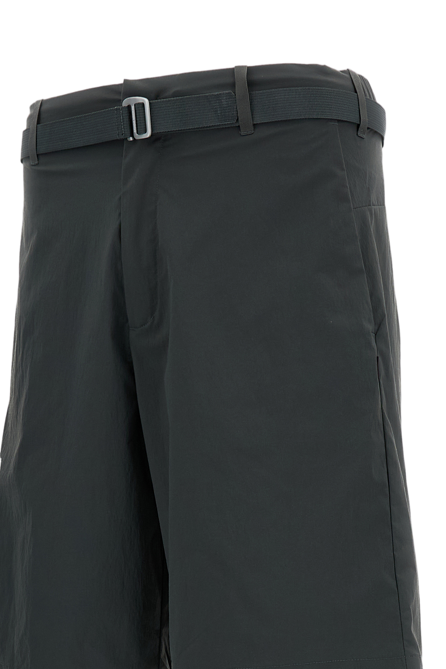 Grey Off-Race Tech Shorts