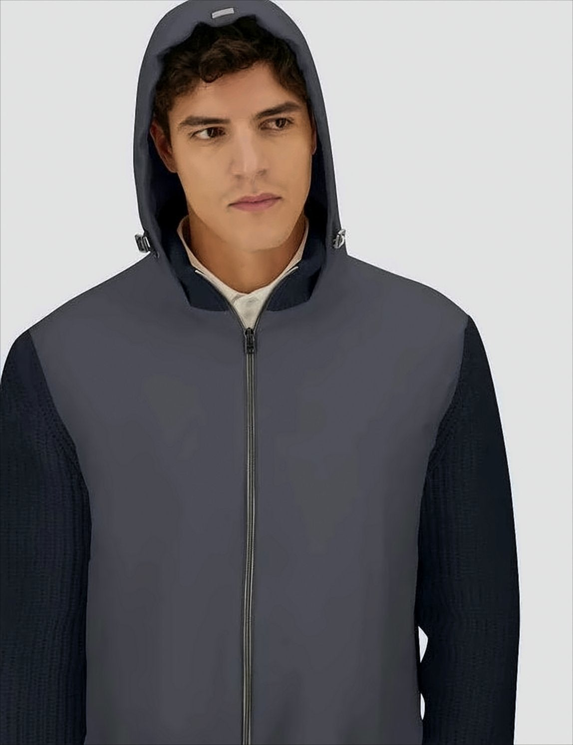 Wool Jacket With High Collar