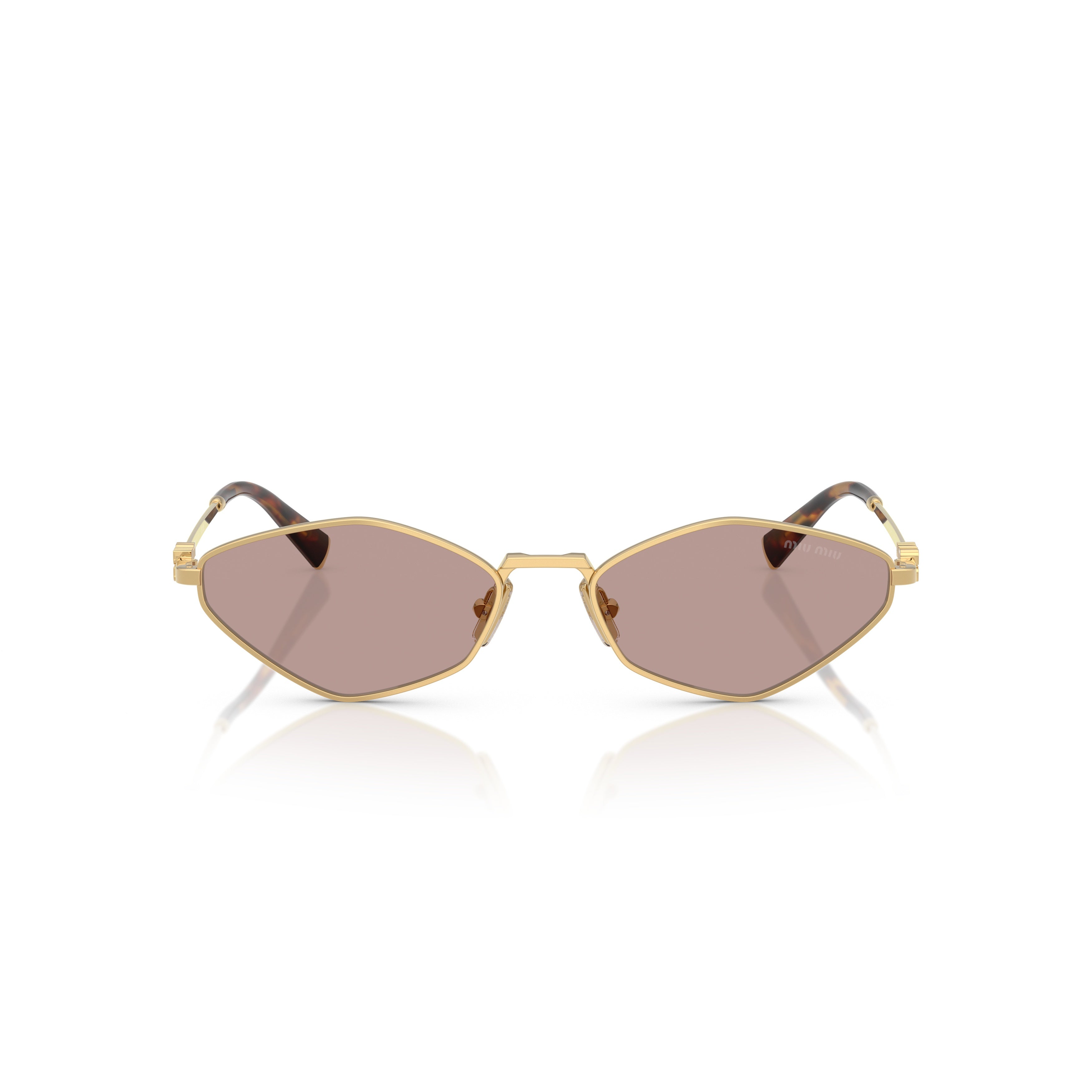 0mu 56zs Angular Gold-tone Metal Sunglasses