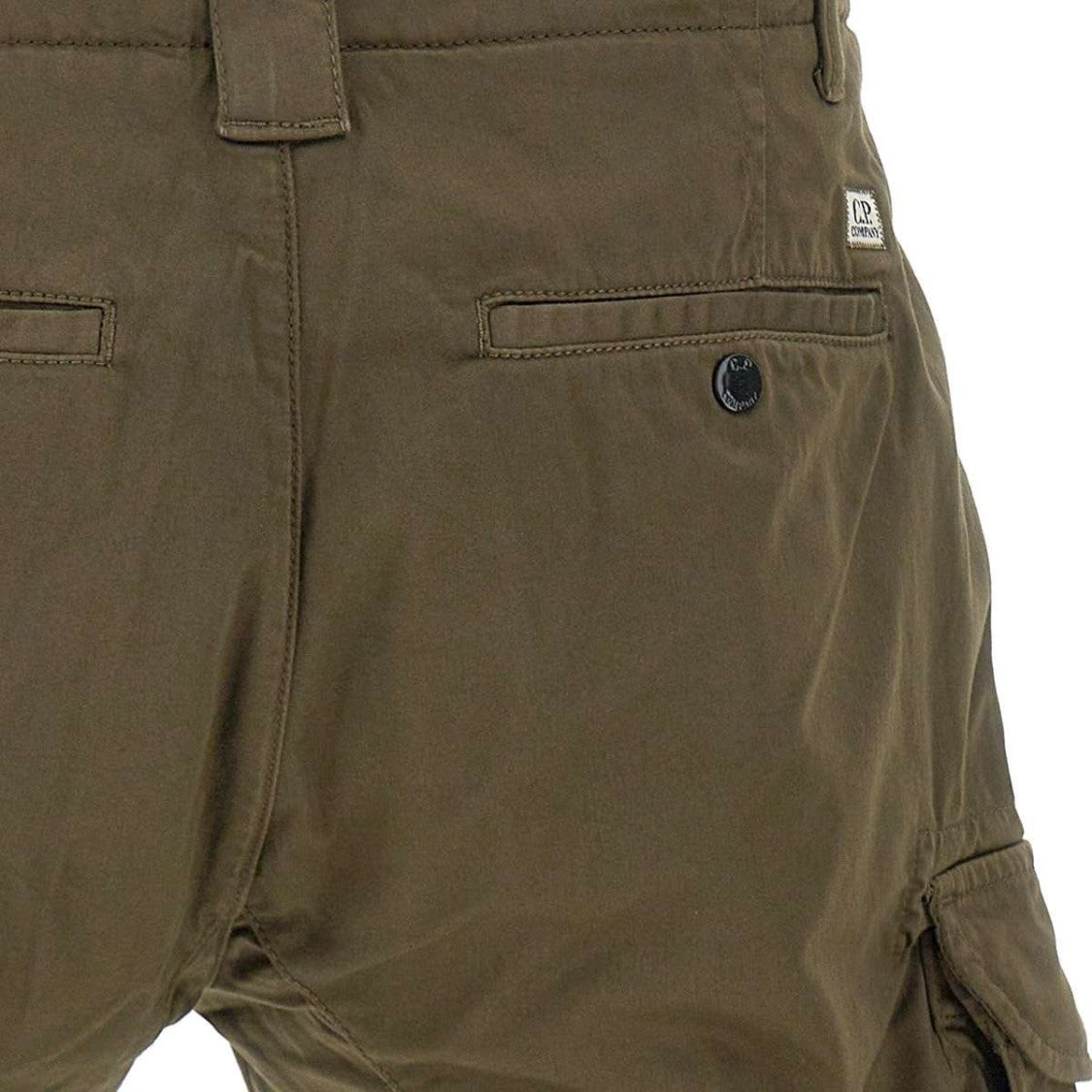 Structured Brown Shorts With Multiple Pockets