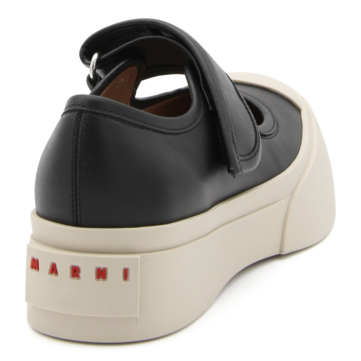 Black Oversized-Sole Sneakers