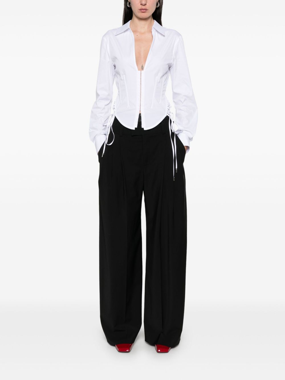 Plunging V-Neck Top