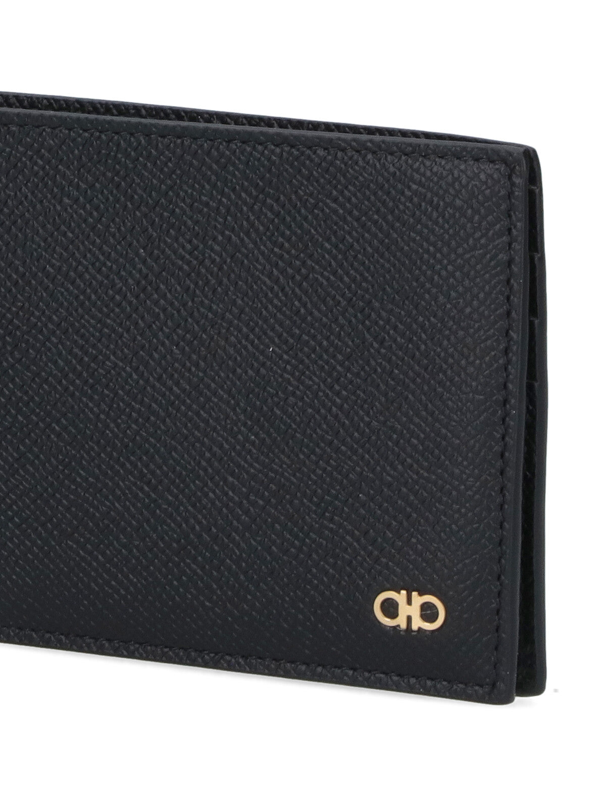 "Gancini" Bi-fold Wallet Black