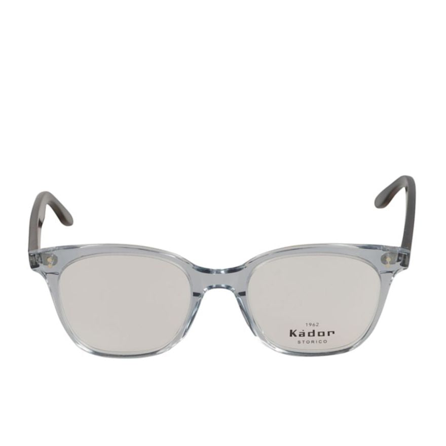Cooper Small Transparent Rectangular Eyeglasses with Black Temples