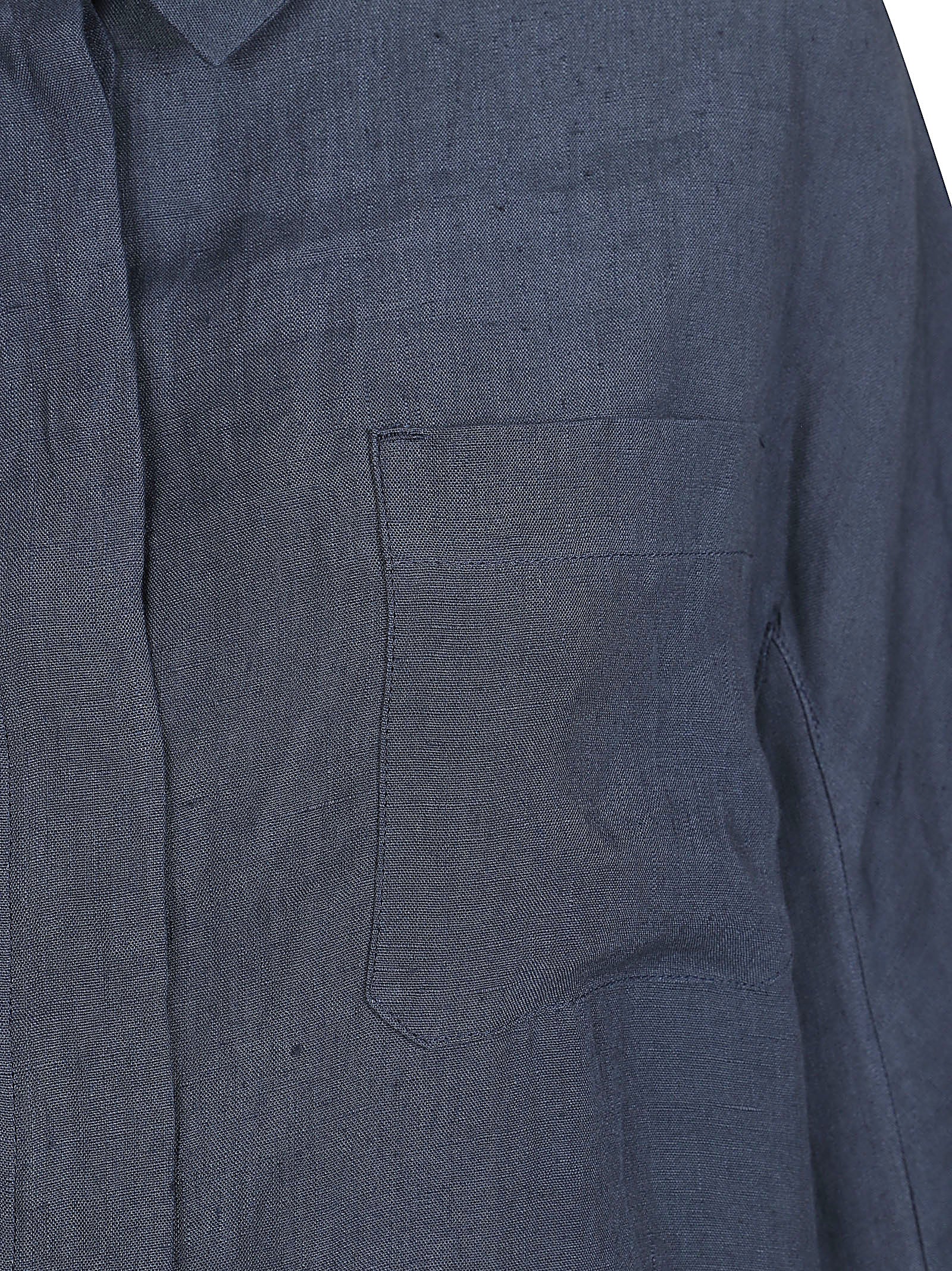Relaxed Fit Textured Linen Jacket