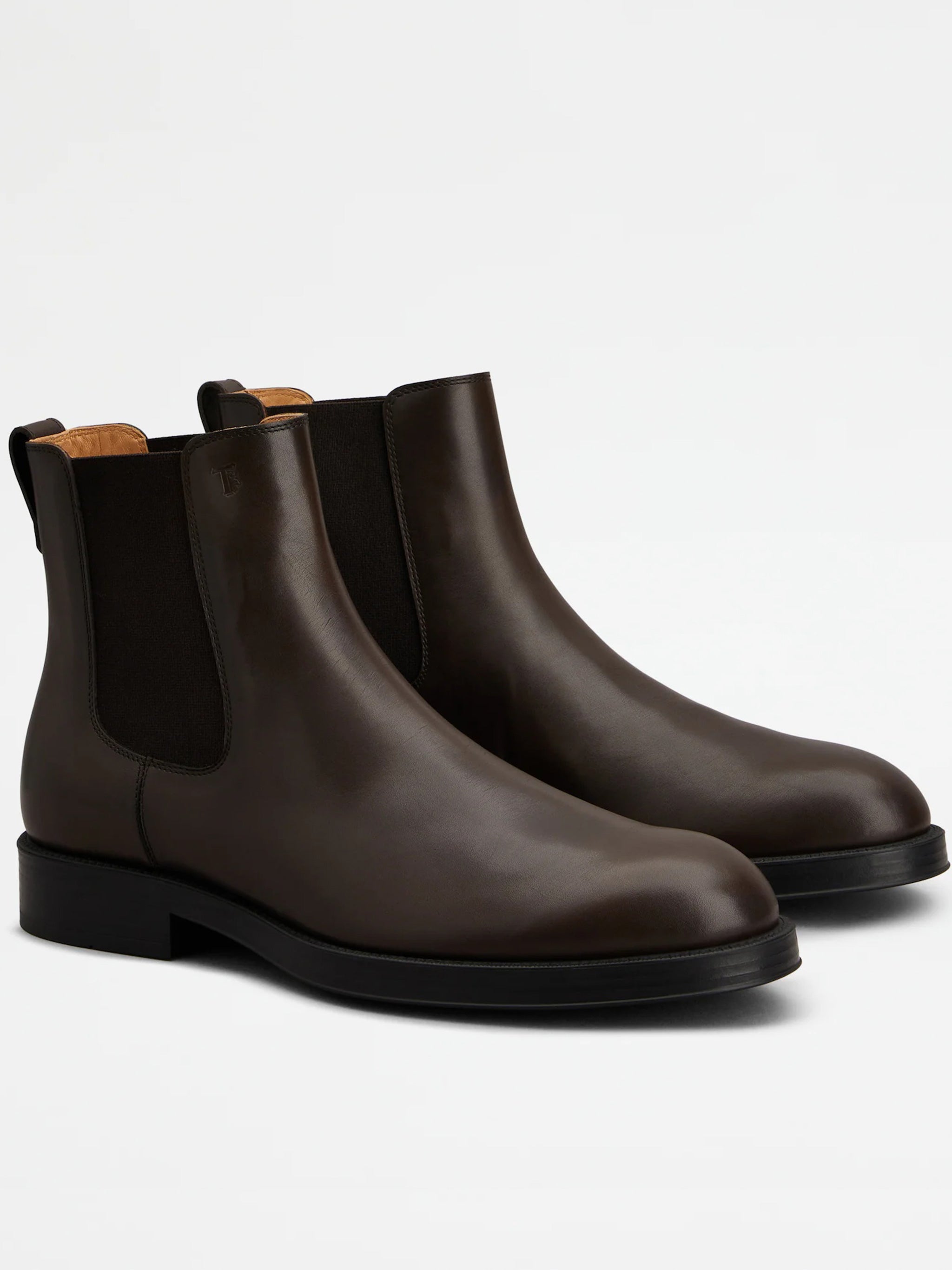 Black Stivaletto Smooth Leather Ankle Boots