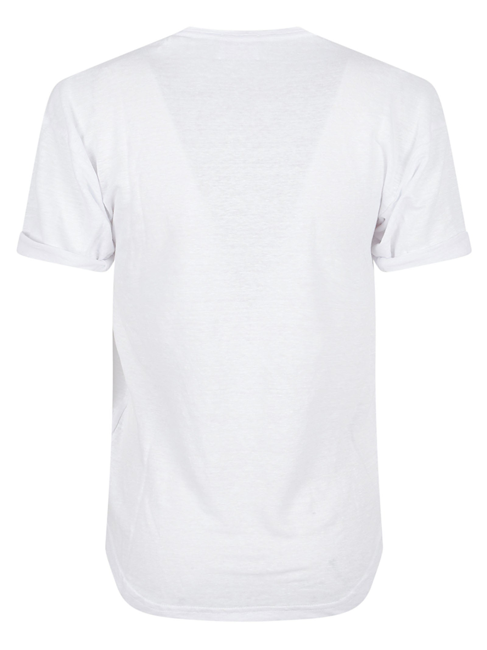 Lightweight Linen T-Shirt with Embroidered Logo