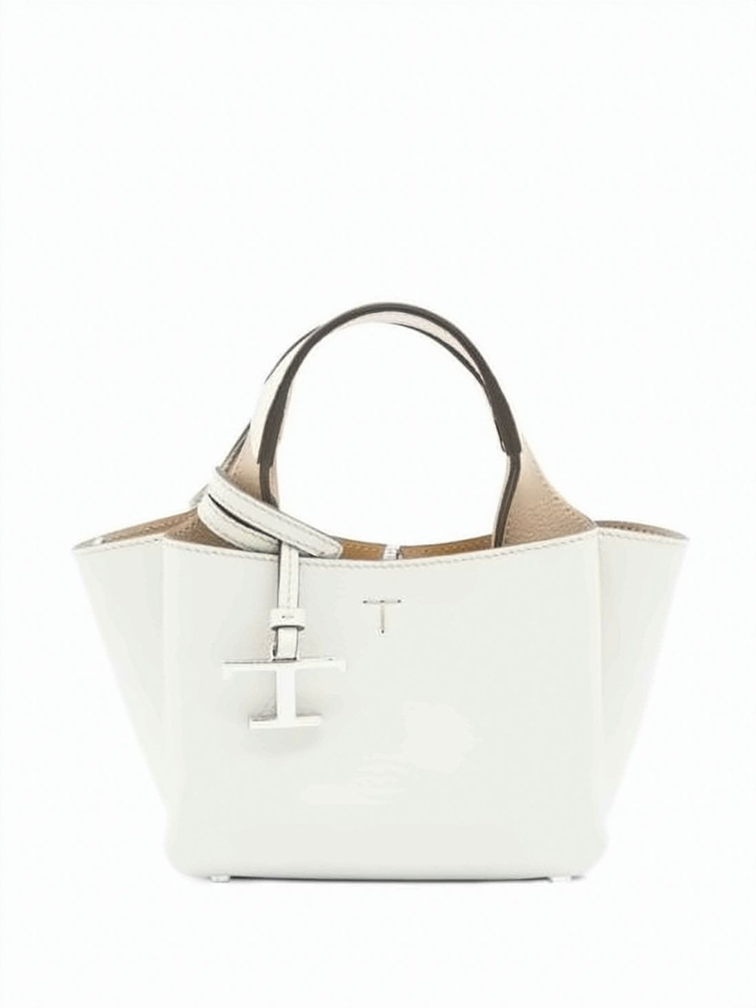 Textured Calf Leather Micro Tote Bag