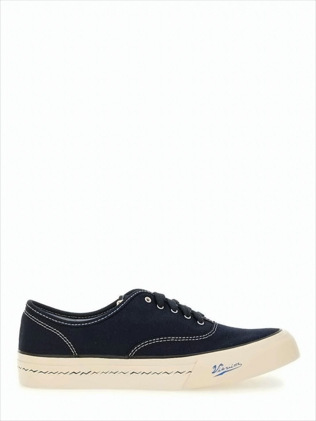Canvas Upper Sneakers with Contrasting White Details