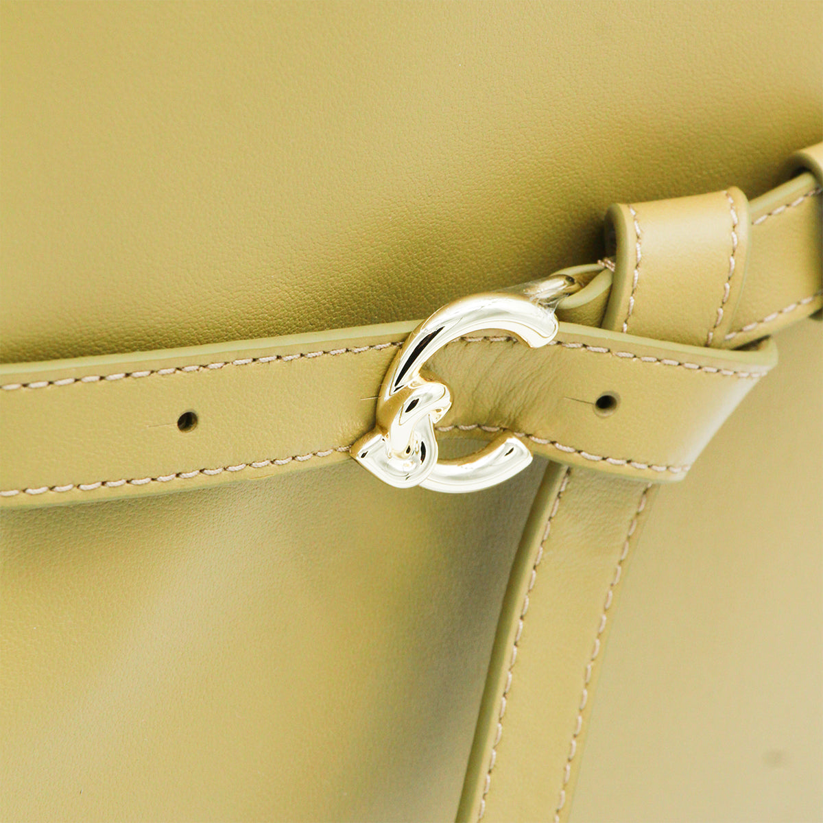 Structured Handbag with Rounded Top Edge