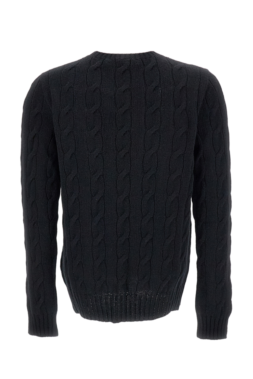 Cable Knit Cashmere Crewneck Sweater