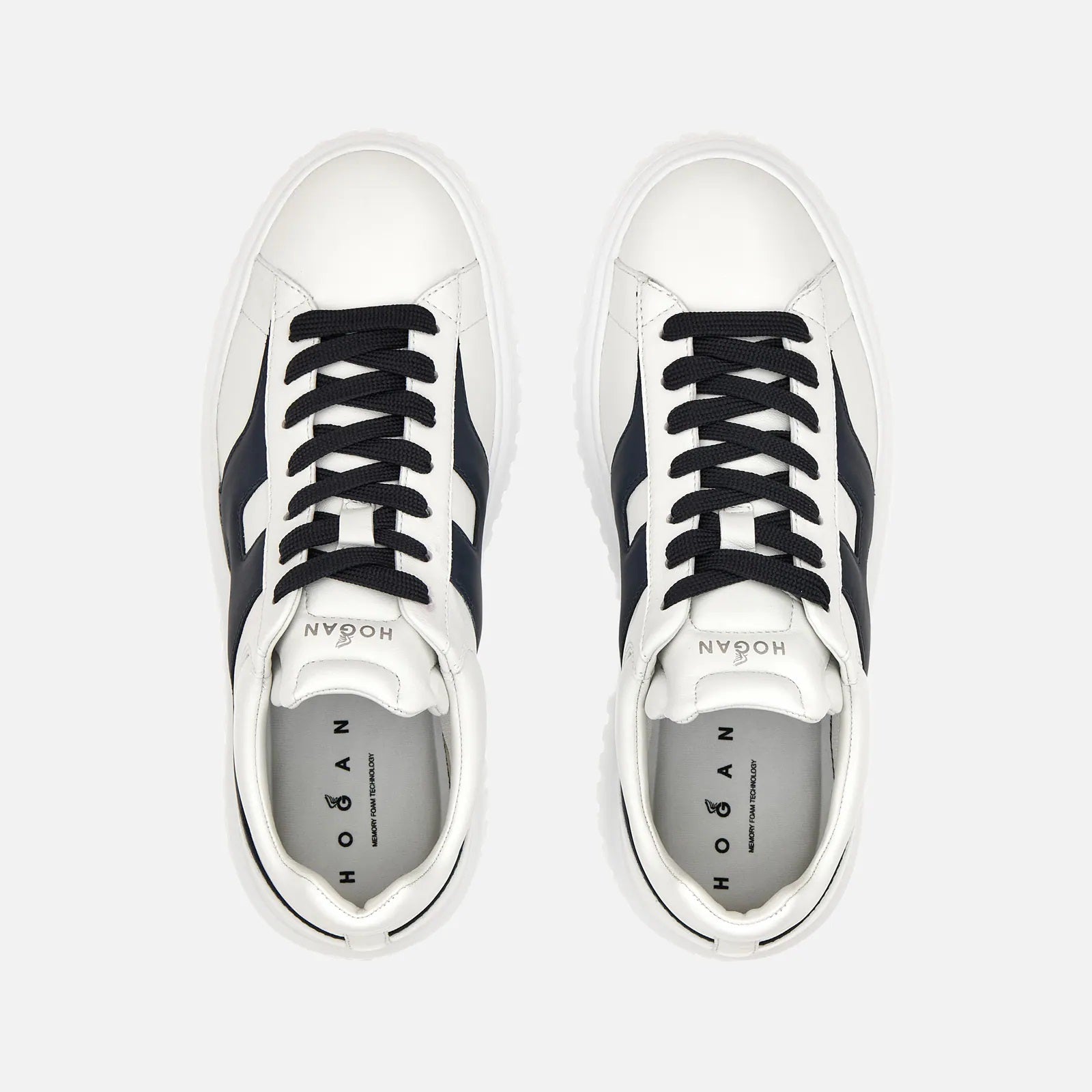 H-Stripes Allacciato H Spezzata Sneakers in White