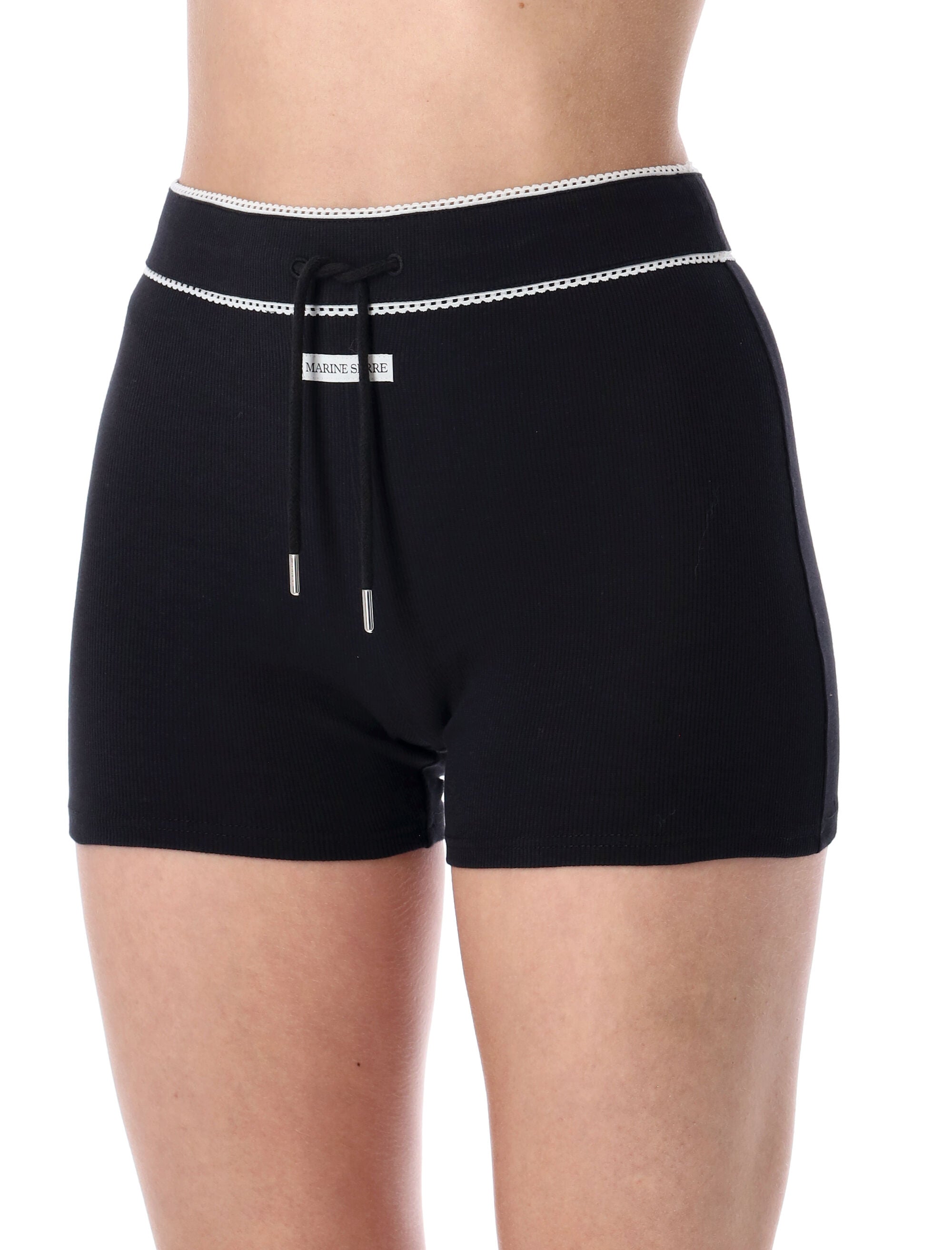 Ribbed Drawstring Shorts