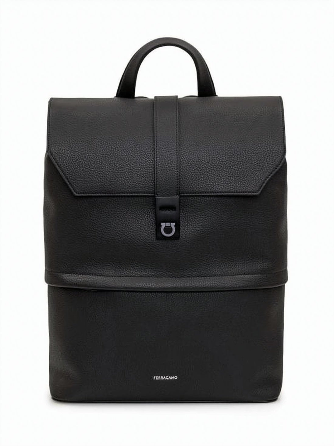 Textured Calfskin Leather Backpack with Minimalist Design