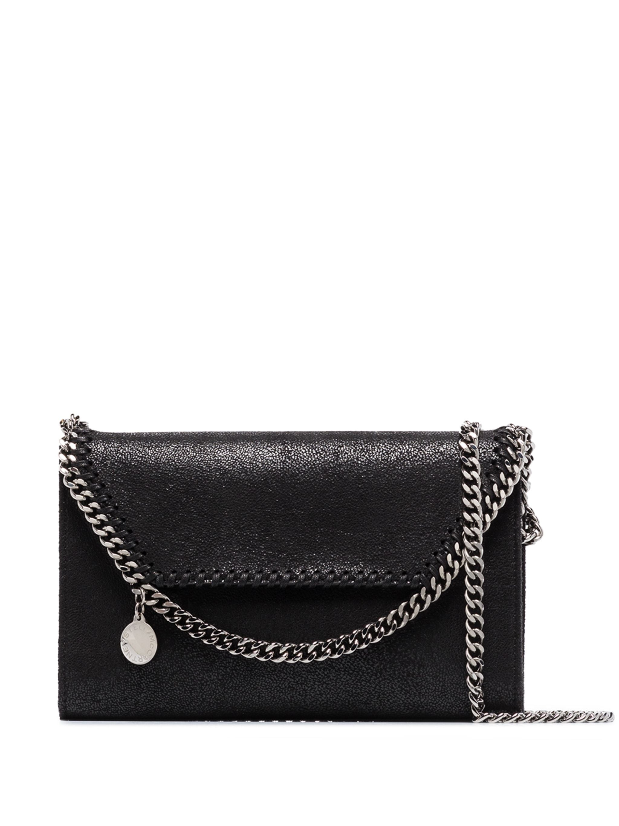 Black Falabella Wallet Shaggy Deer Satchel