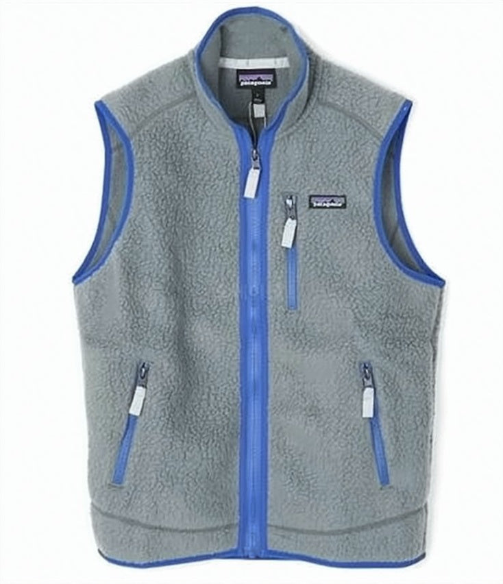 Textured Fleece Vest with Zippered Pockets