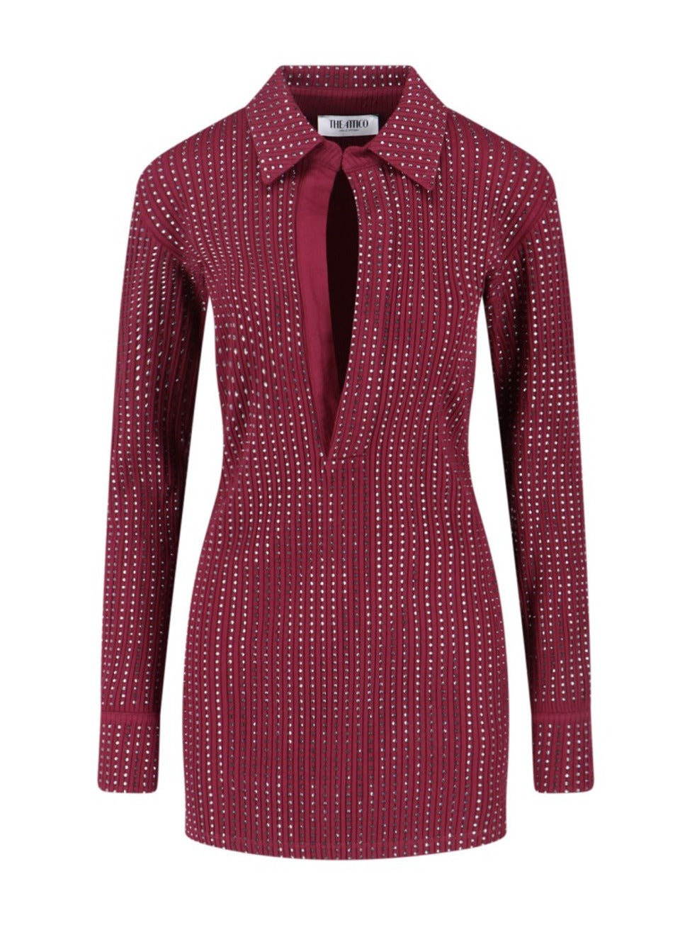 Mini Dress With Deep V-Neckline