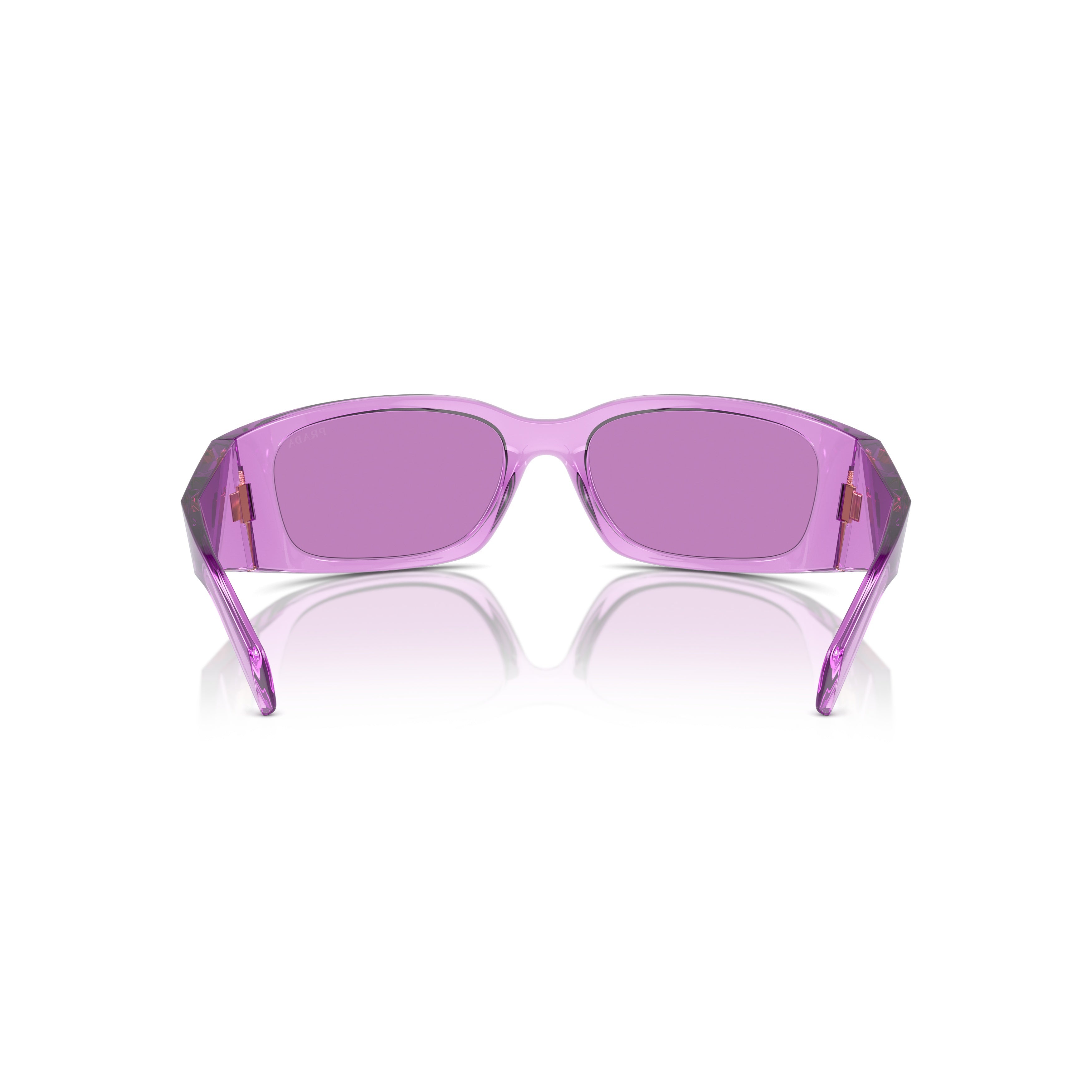 0pr A14s Translucent Purple Rectangular Sunglasses