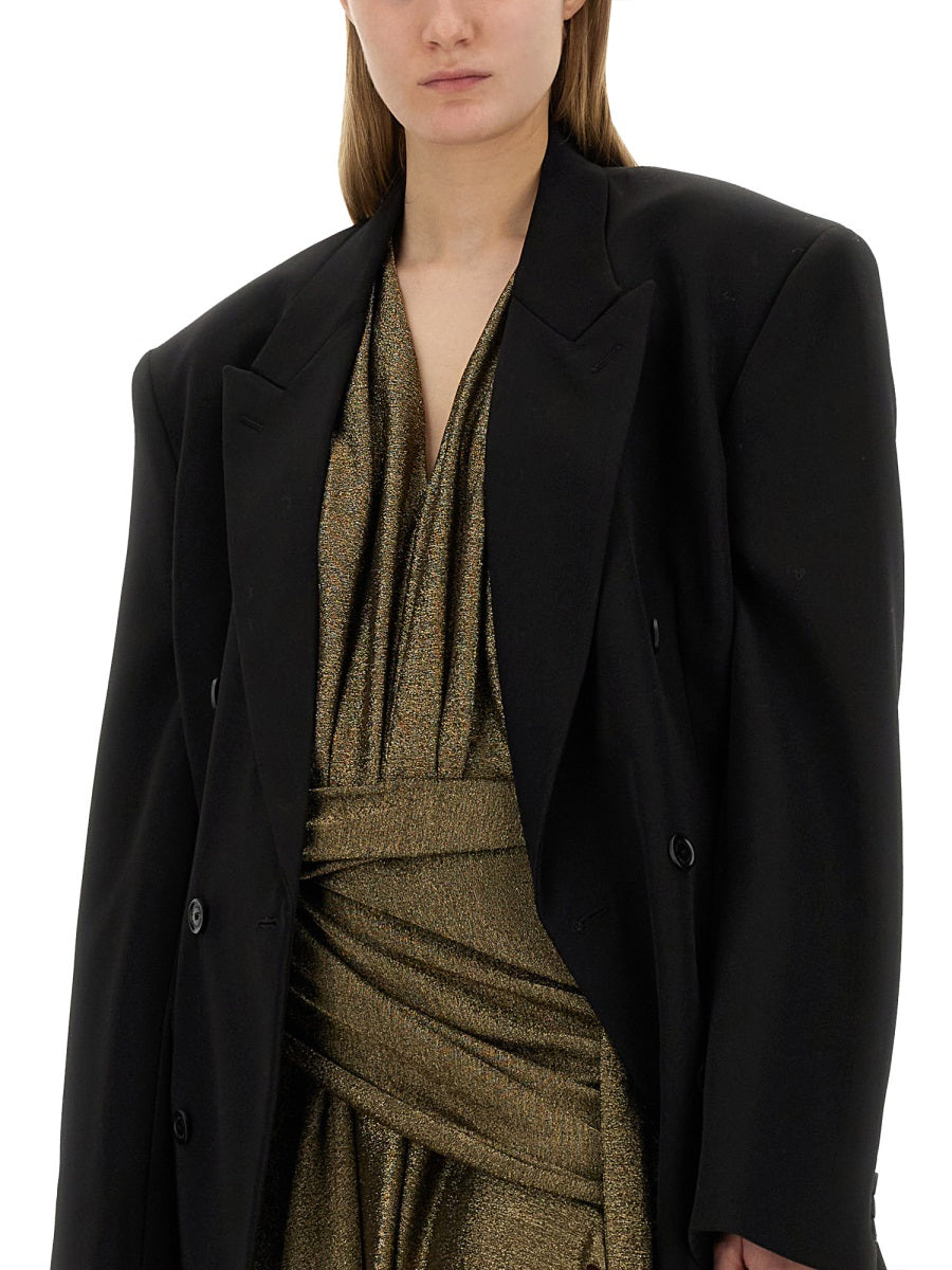 V-Neck Dress with Contemporary Silhouette