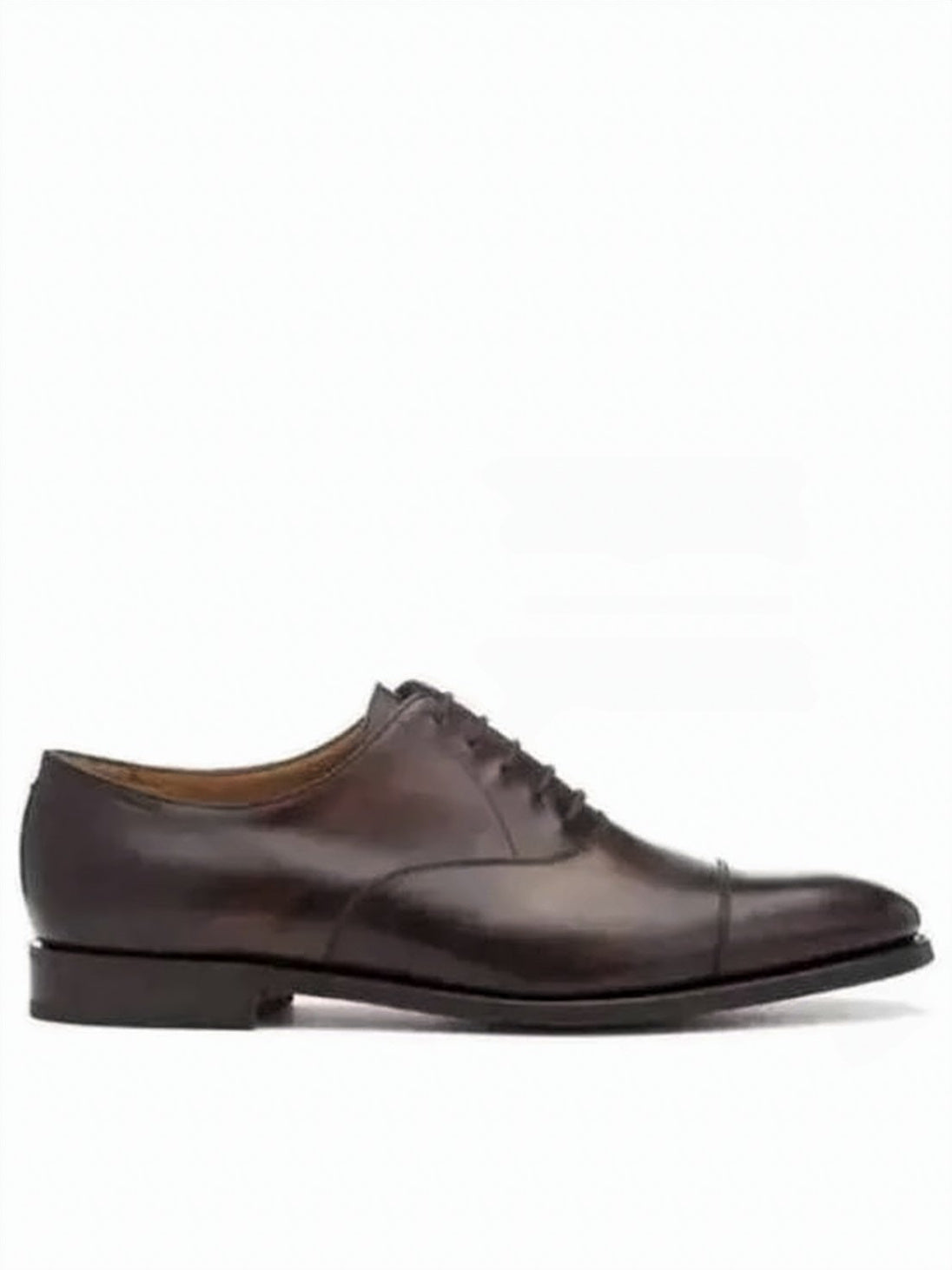 Classic Brown Cap-Toe Oxford Shoes