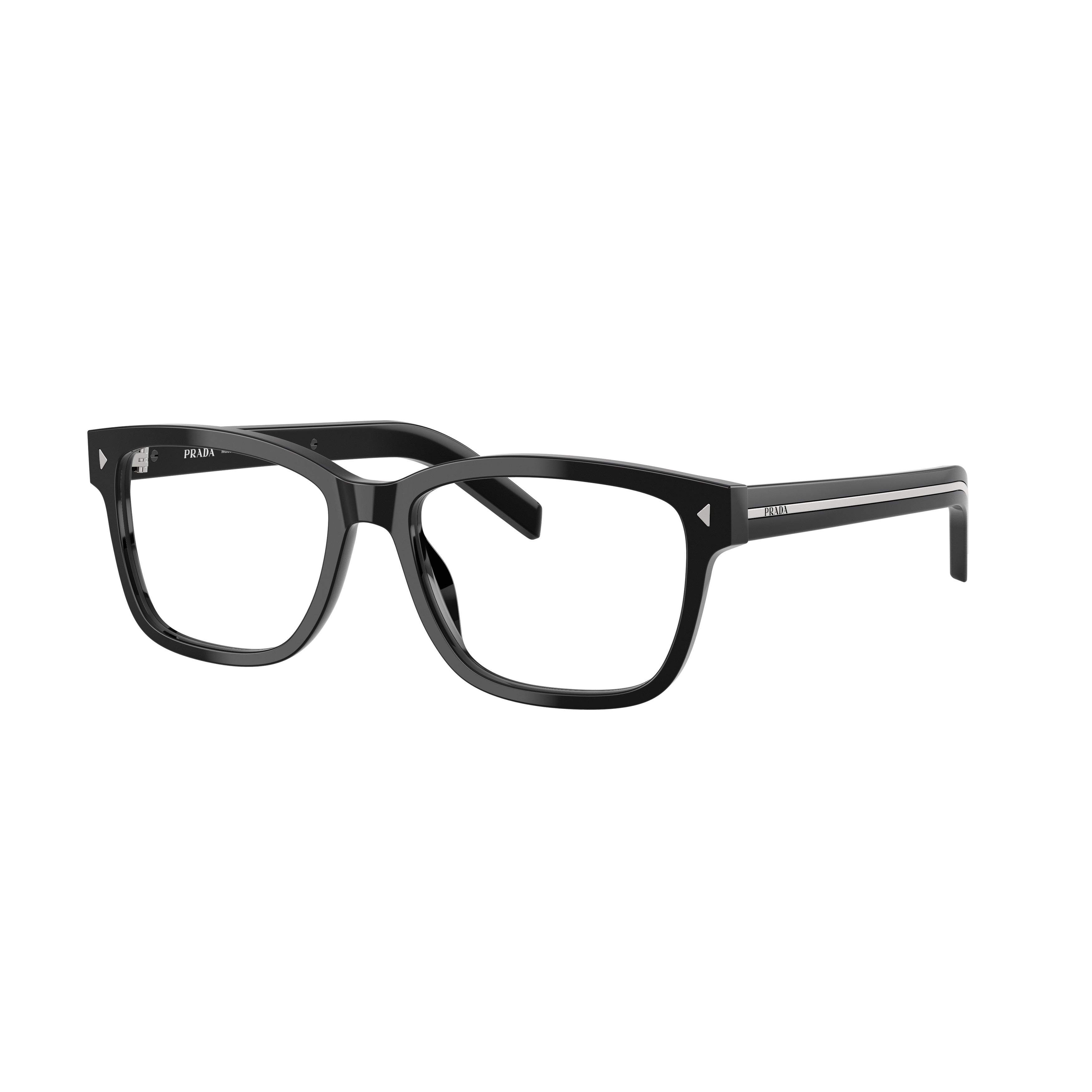 0pr B10v Rectangular Black Acetate Sunglasses