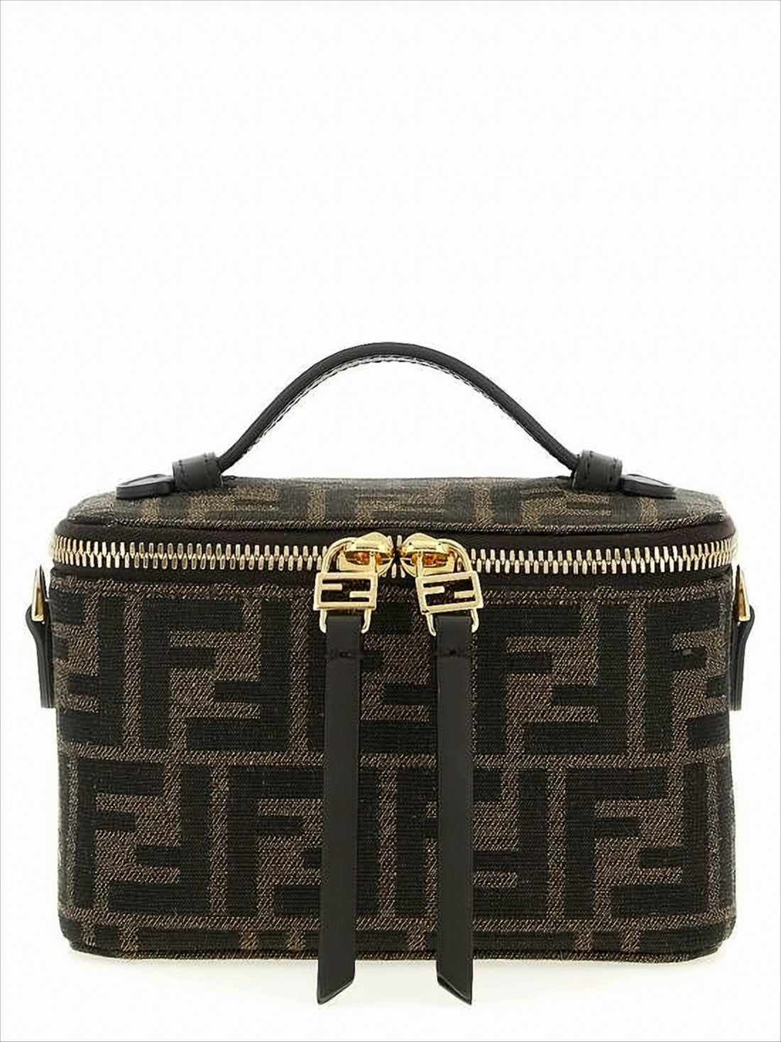 Compact Jacquard Monogram Shoulder Bag