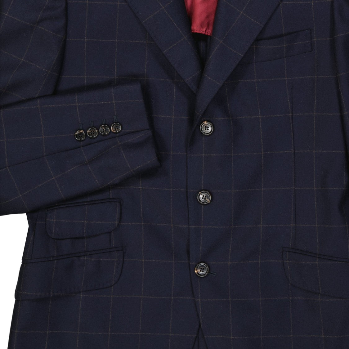 Navy Blue Wool Suit