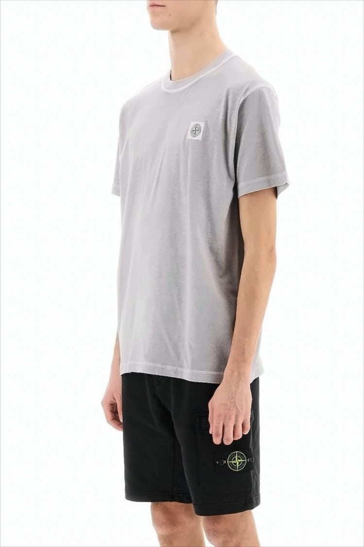 Heathered Grey Crew Neck T-Shirt