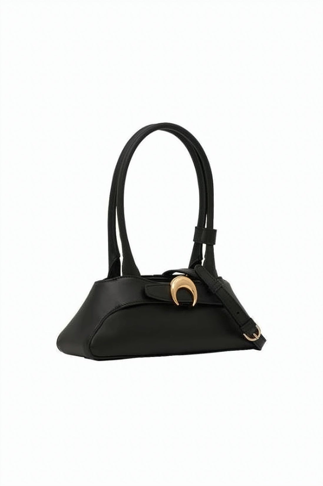 Structured Cow Leather Shoulder Bag