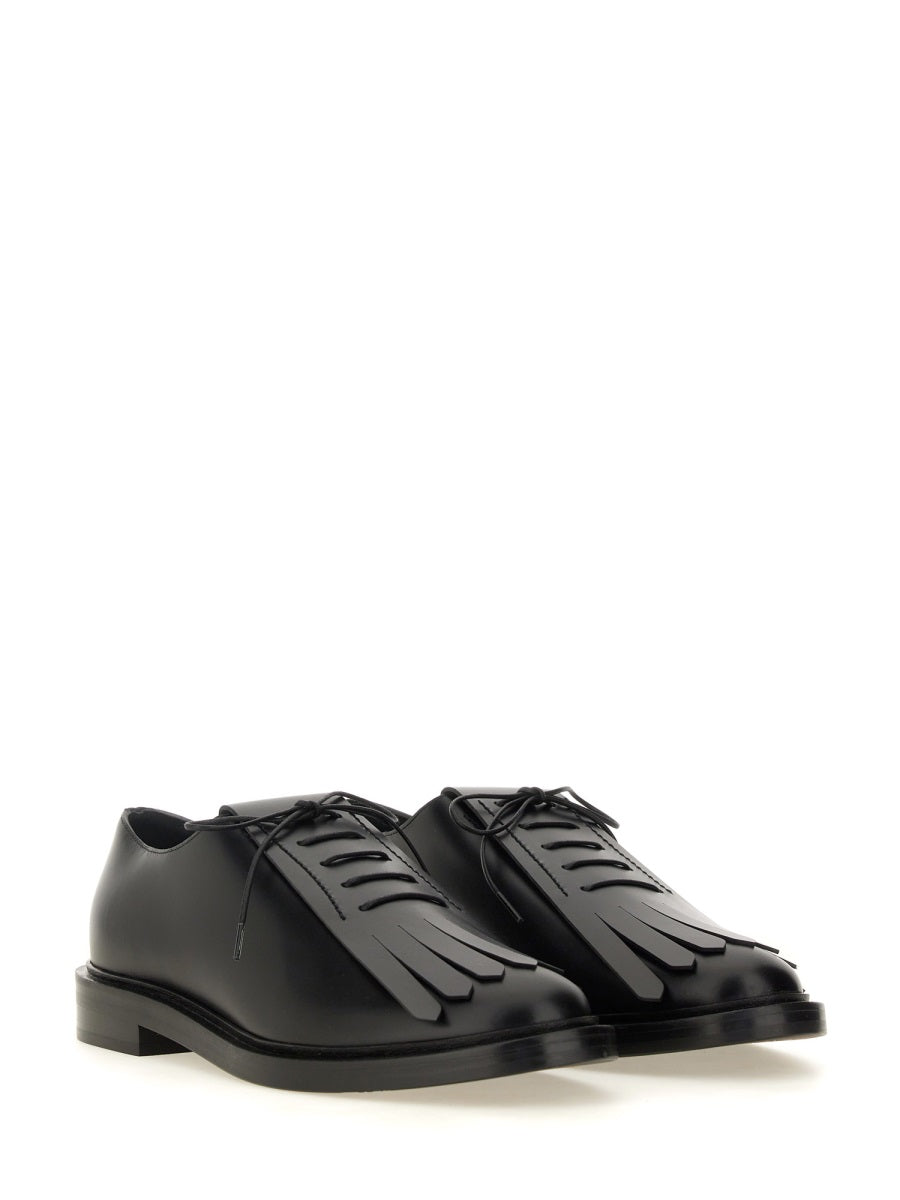 Polished Calf Leather Derby Shoes