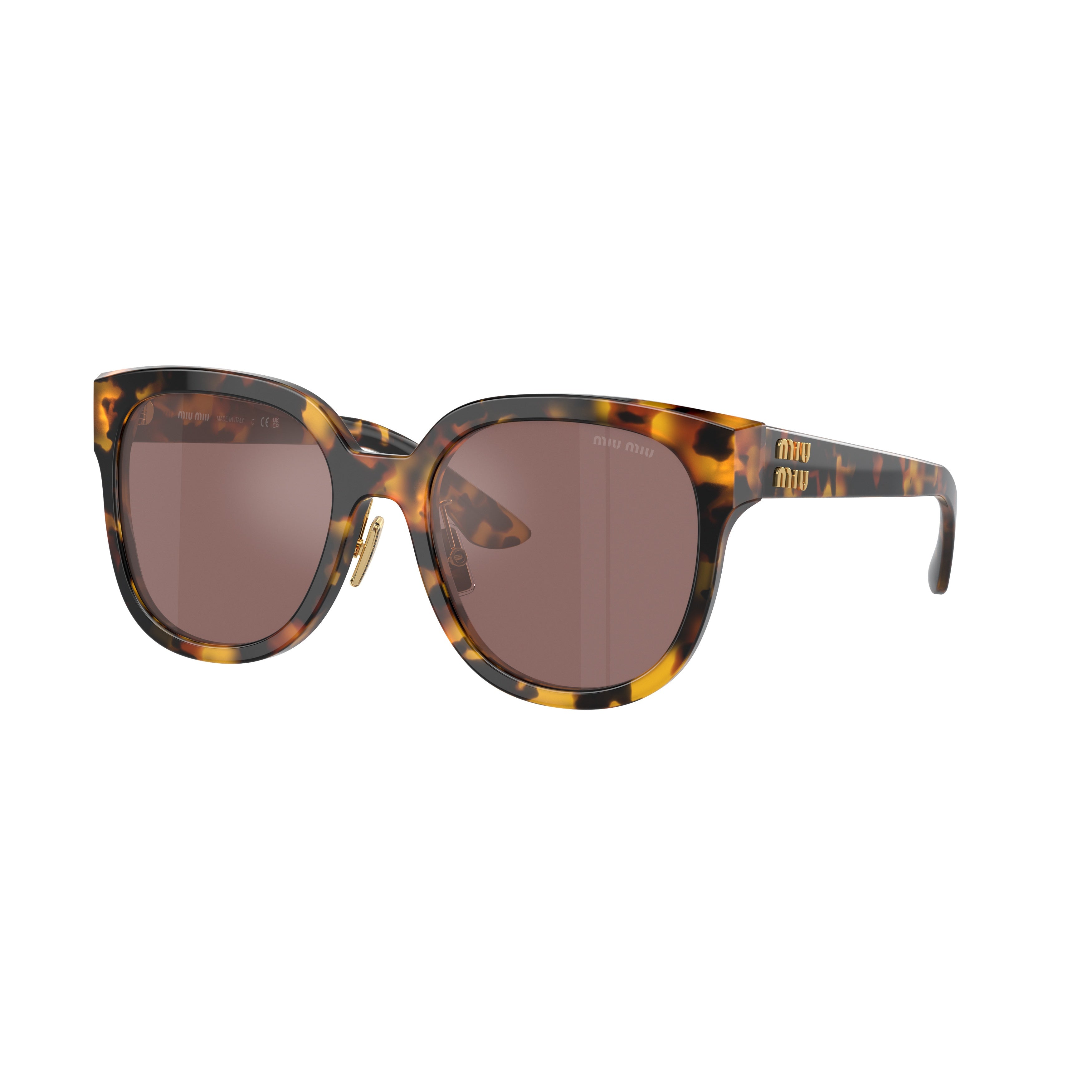 0mu 01zs Oversized Tortoiseshell Square Sunglasses