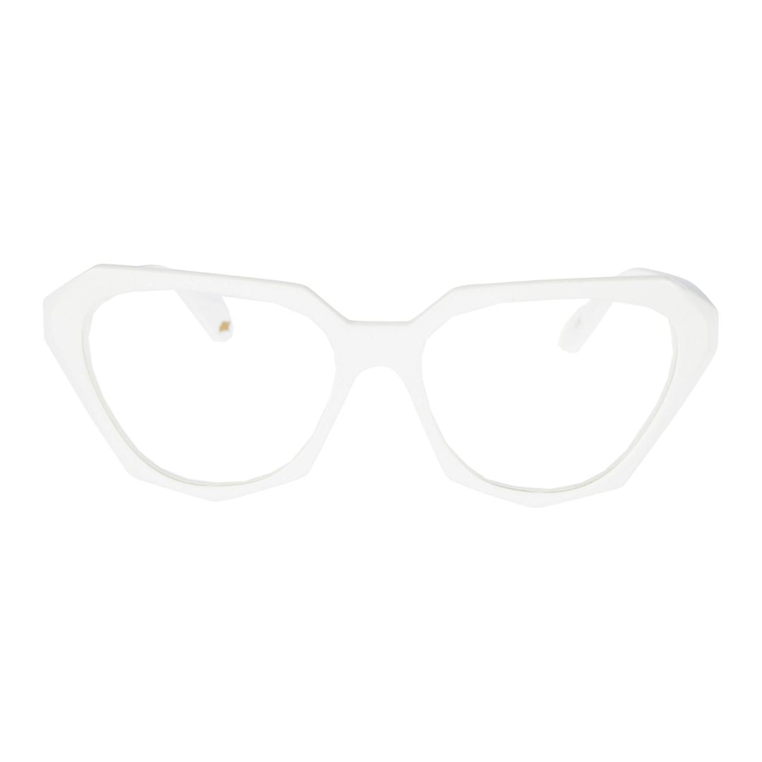 Katrin Light Geometric Cat-Eye Sunglasses with Bold Frame