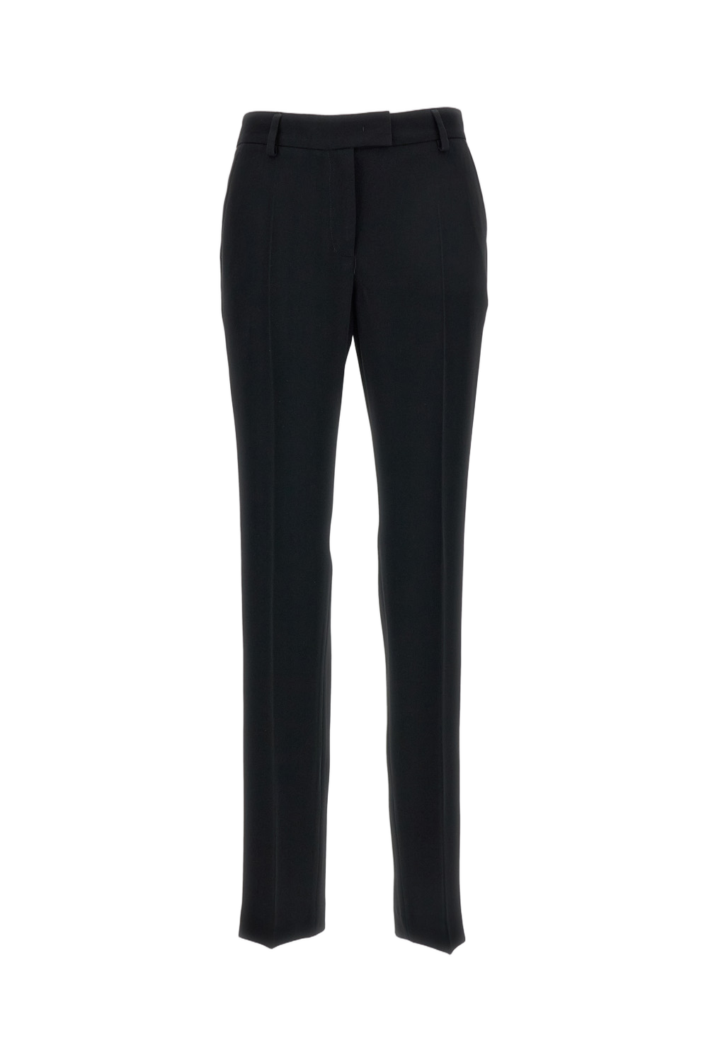 Black Straight-Leg Trousers