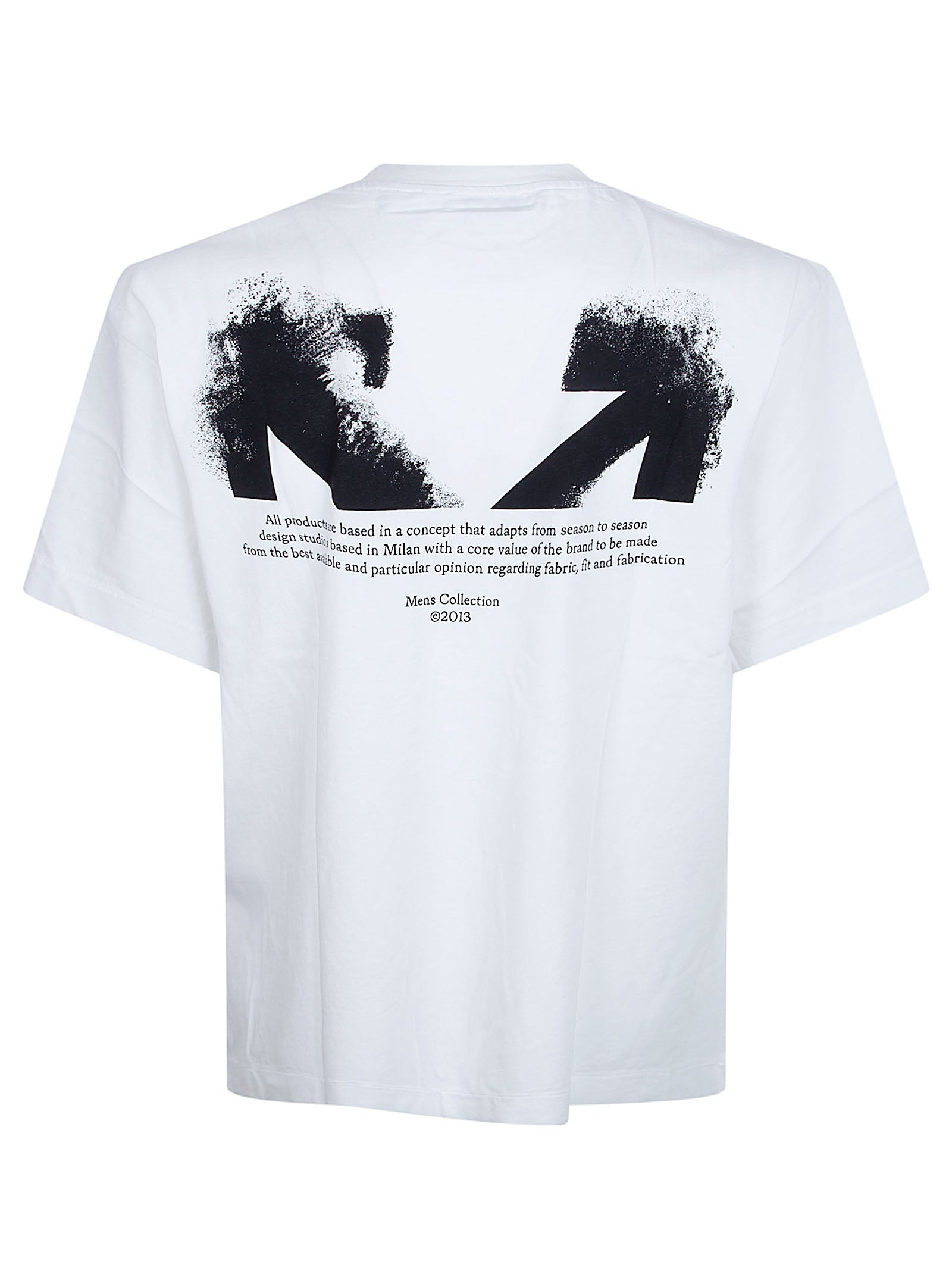 Half Arrow Graphic T-Shirt with Liquid Ink Detailing