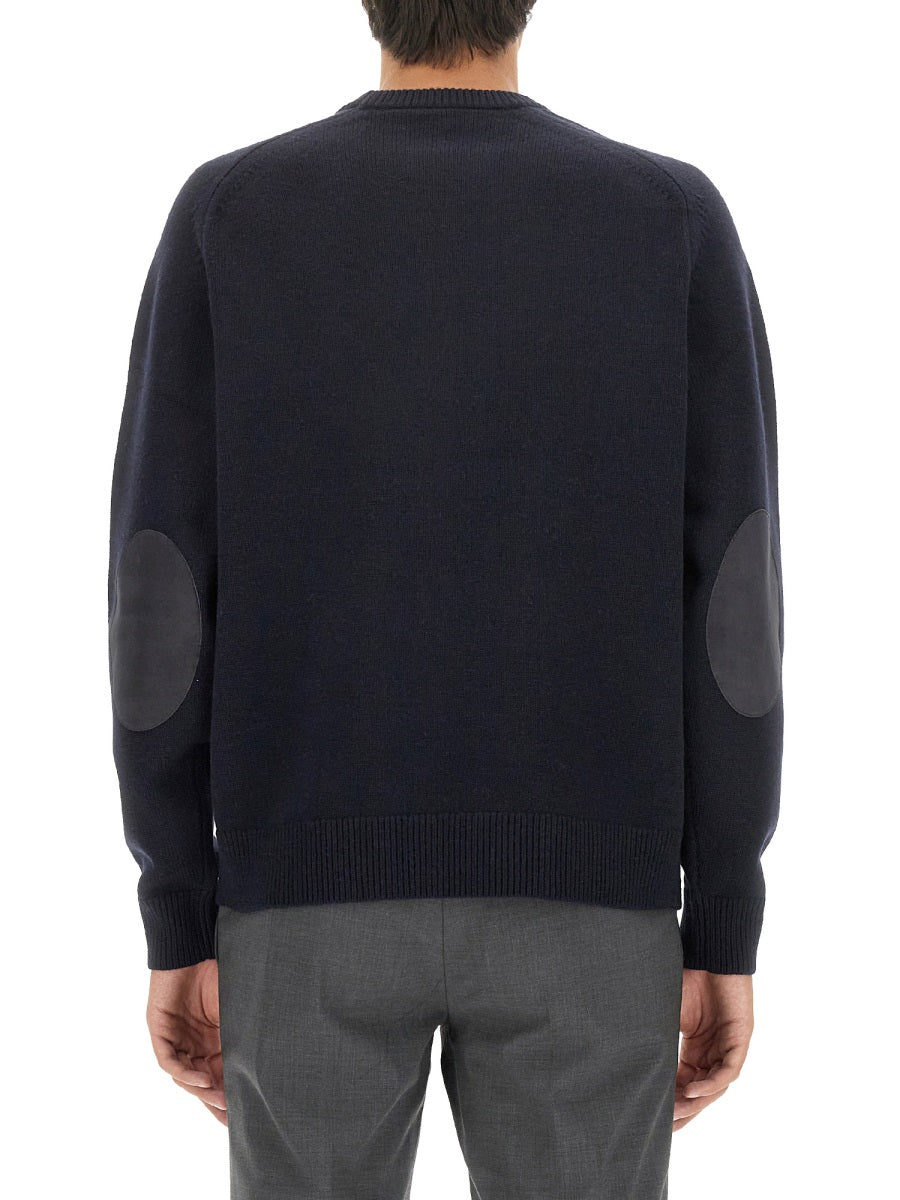 Minimalist Black Wool Jersey Sweater