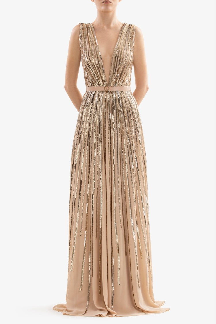 Sequin Long Dress