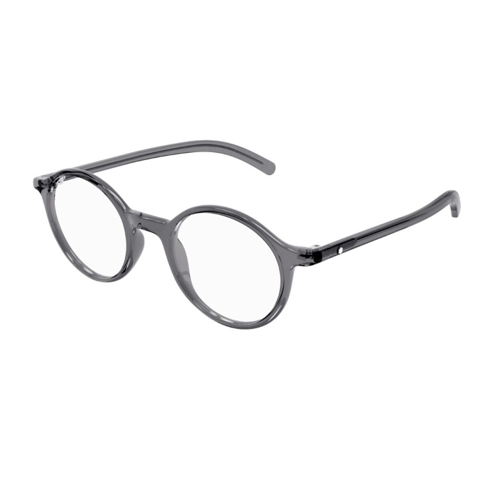 Mb0350O Linea Snowcap Round Transparent Grey Acetate Optical Glasses