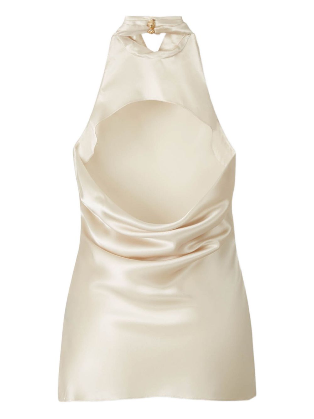 Cowl Neck Satin Top