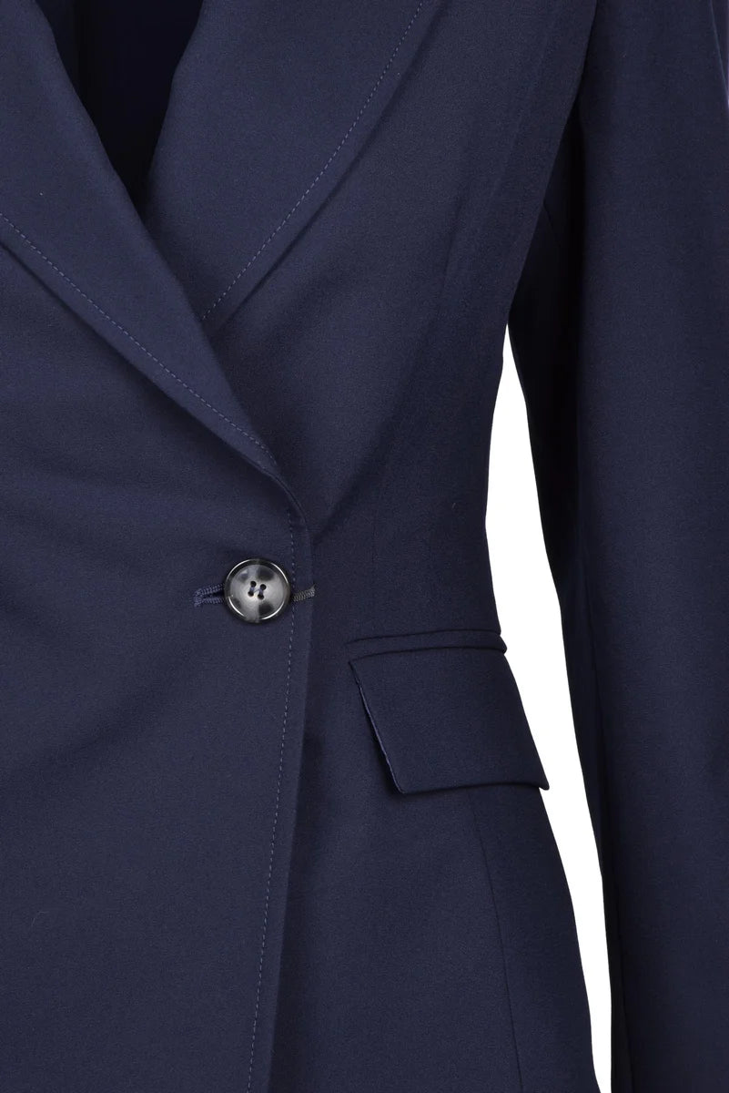 Double-breasted Bolero Jacket - Blue