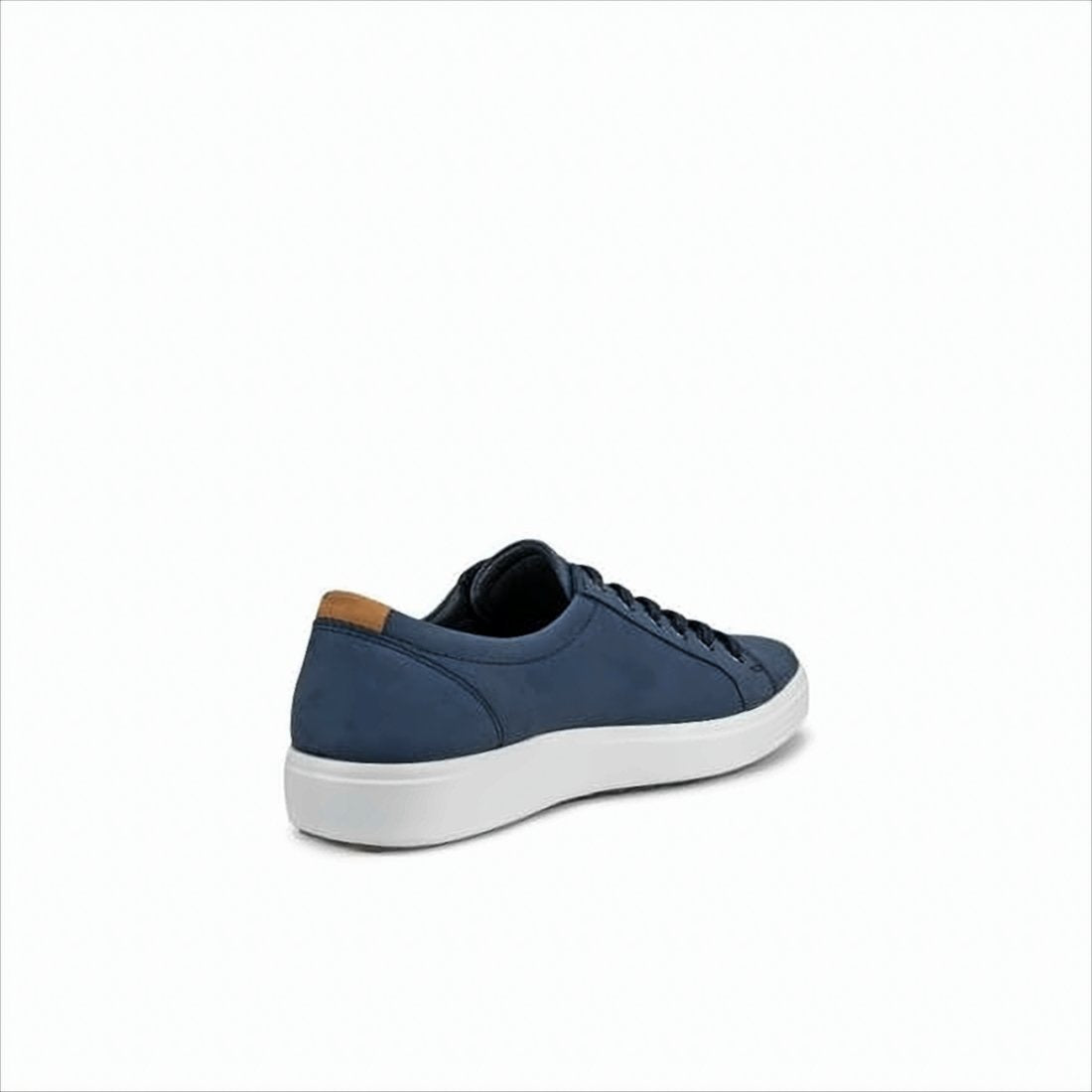 Deep Blue Leather Low-Top Sneakers