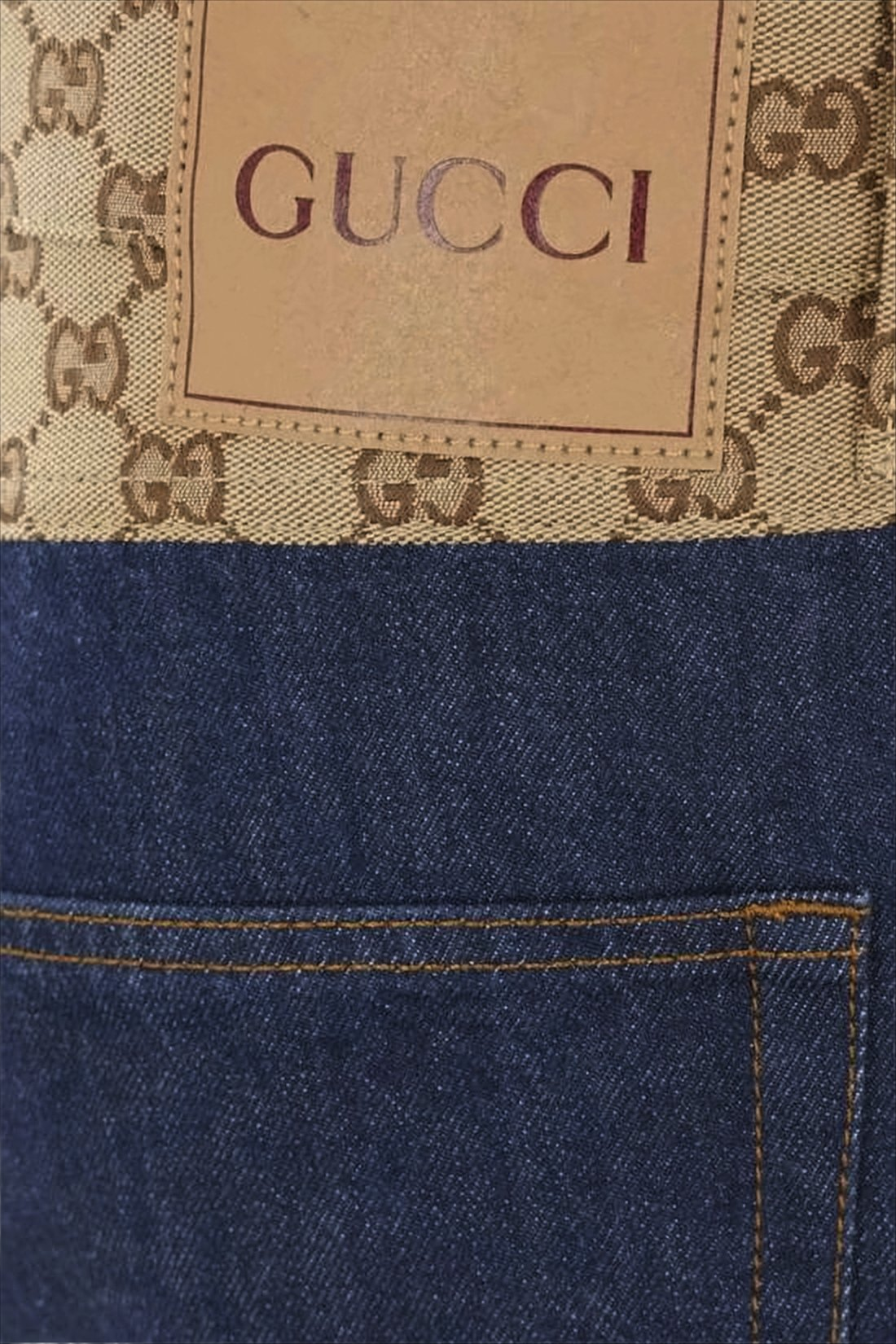 Straight-Leg Deep Indigo Denim Pants