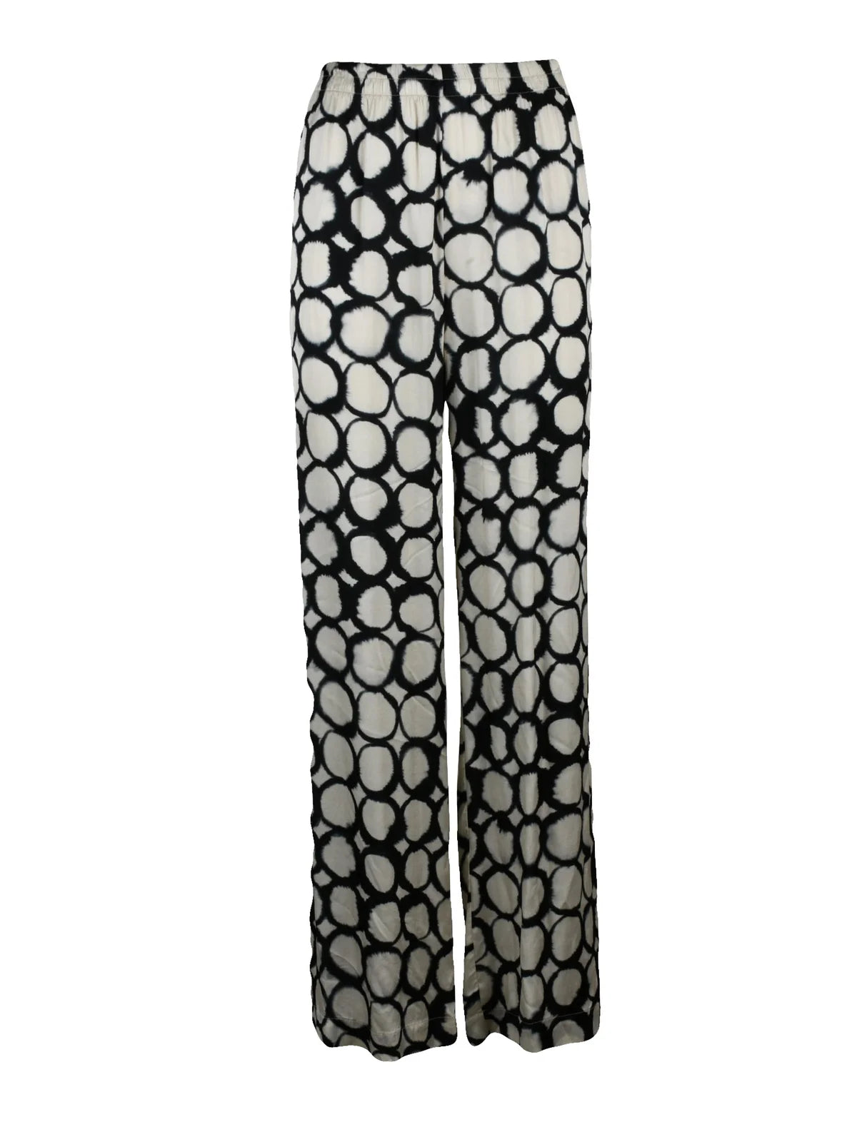 Multicolor Viscose Satin Trackpants