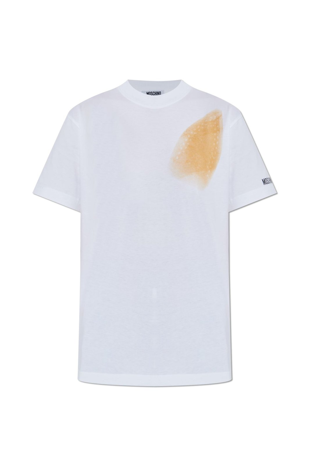 Short-Sleeved T-Shirt with Unique Stain Detail