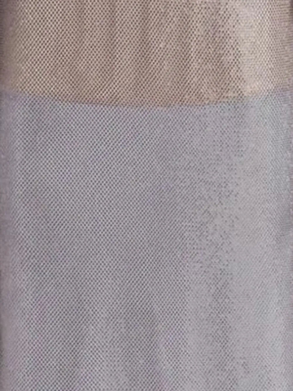 Two-Tone Silver Mesh Dress with Fitted Silhouette