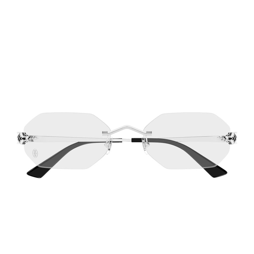 Ct0599O Panthère De Rimless Silver-Toned Optical Glasses