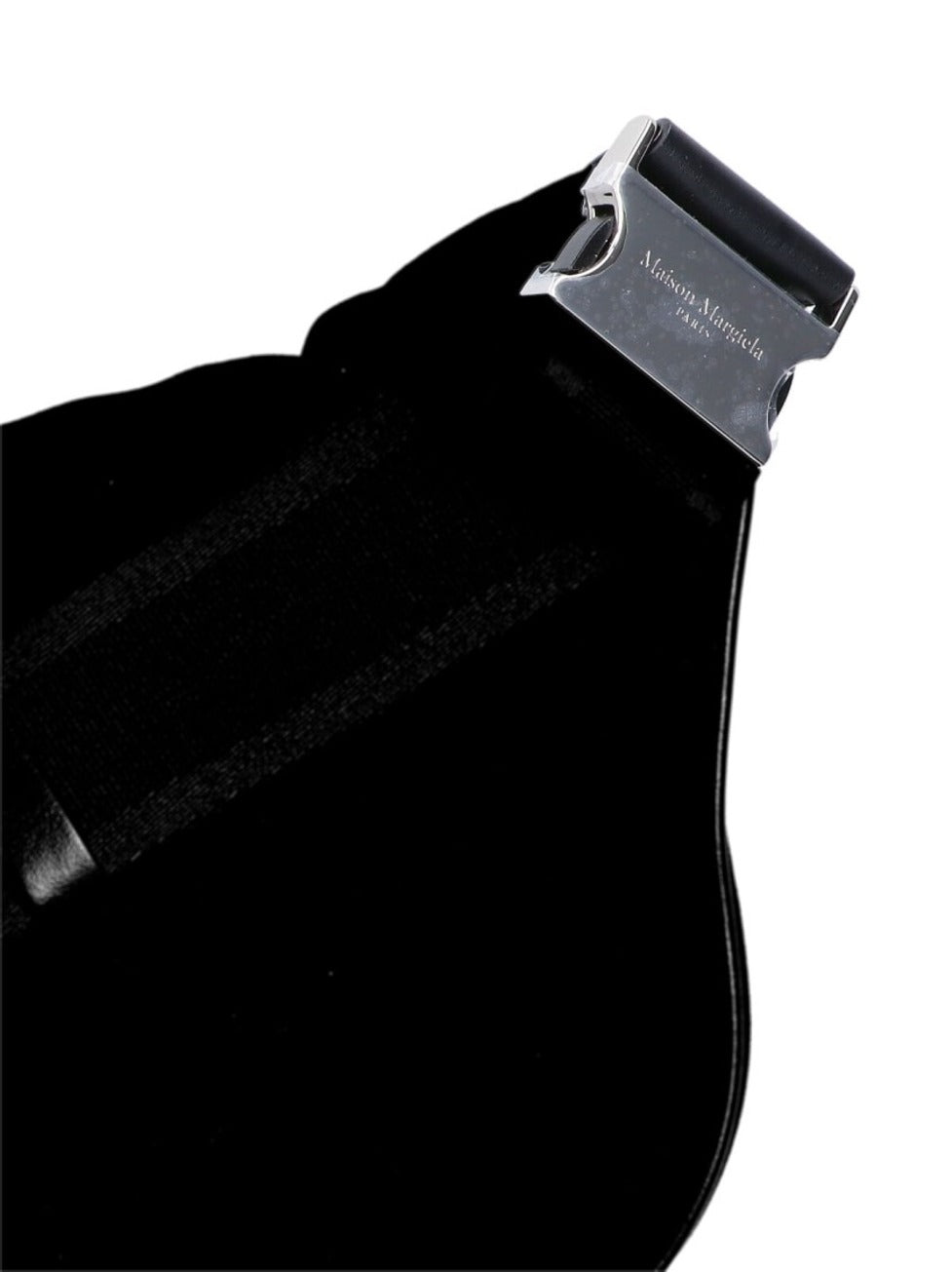 Minimalist Black Waist Bag With Adjustable Strap